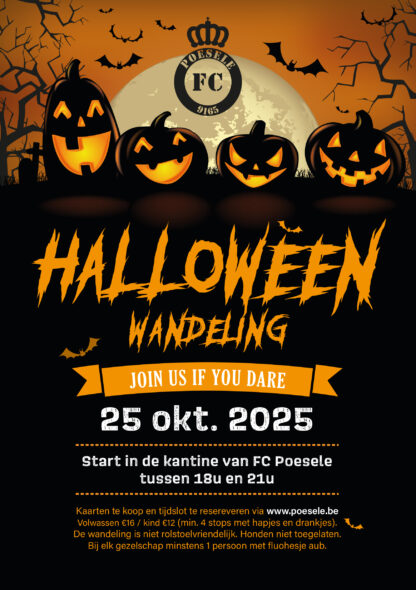 Halloweentocht - FC Poesele